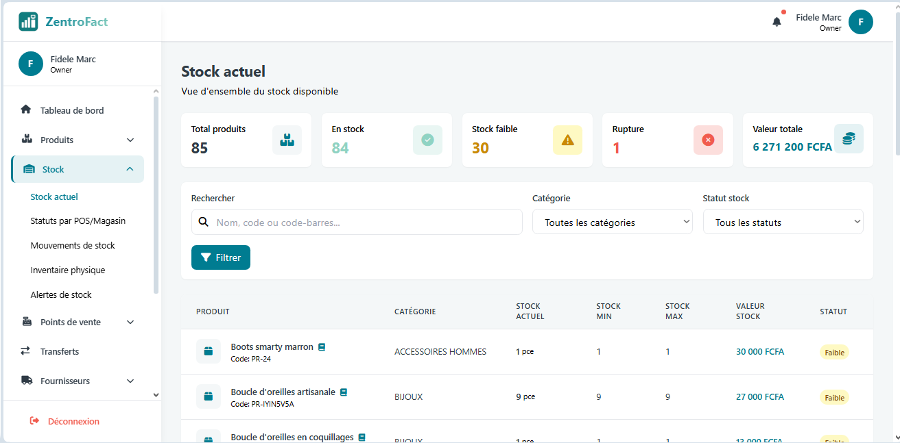 ZentroFact - Solution complète de gestion